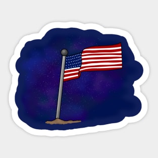 American Flag Sticker